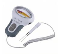 Fonowx Dispositivo de de Líquidos Medidor de Ph Probador de Agua Comprobador de Piscina Analógico Cuerpo con Empuñadura Gris Indicador con Carta Sonda con