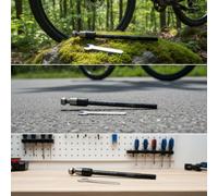Fonowx Eje Adaptador Remolque Bicicleta Eje Pasante Varilla Convertidor Peso Ligero 114 Marcado 12 Mm .75 con Llave Abierta Incluida para Ajuste Rápido