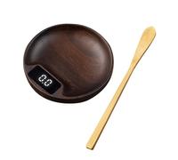 Fonowx Electrónica de Madera para Té, Digital Portátil, Regalos, Medición de Joyas, Pequeña Profesional para Salón de Té Y Hogar, a, tal como se describe