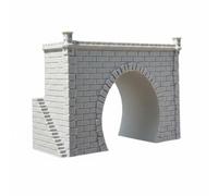 Fonowx Entrada de Escala N Accesorio para Ferrocarril Maqueta de Mampostería Plástico con Escalinata y Mirador Adecuado para Dioramas Modelismo Decoración Exposición
