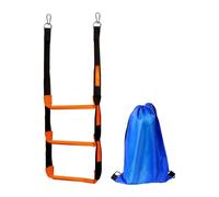 Fonowx Escalera de Cuerda para Barcos, Escalera de Abordaje de Cuerda Marina, Ayuda Resistente con Mosquetones Fáciles de, Diseño Robusto Y Ligero, a, 3 Pasos 30x114cm