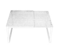 Fonowx Estante Extensible para Armario, Antideslizante, Ajustable, Estante de Cocina para Dormitorios de Estudiantes, Hogares, debajo Del Fregadero, Baño, Blanco 27 a 38cm, tal como se describe