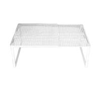 Fonowx Estante Extensible para Armario, Antideslizante, Ajustable, Estante de Cocina para Dormitorios de Estudiantes, Hogares, debajo Del Fregadero, Baño, Blanco 38 a 62cm, tal como se describe