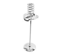 Fonowx Estante para secador de pelo en espiral, soporte de almacenamiento para cepillos y peines, soporte para rizador de pelo con bandeja, estante para, plata