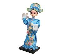 Fonowx Estatua de Muñeca China, Adorno de Mesa, Artesanía Hecha a Mano, Escultura de de Pekín, Figura Tradicional para Inauguración de Casa, Estantería, Zhang Sheng, unico