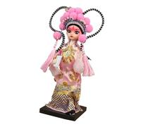 Fonowx Estatua de Muñeca China, Adorno de Mesa, Artesanía Hecha a Mano, Escultura de de Pekín, Figura Tradicional para Inauguración de Casa, Estantería, Lv Bu, unico