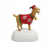 Fonowx Figura de Cabra Libro Muñeco Coleccionable Accesorio Decorativo Animal de Papel y Plástico Adecuado para Escritorio Rincones de Lectura Hogar Regalo, Navidad
