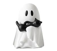 Fonowx Figurilla de Gato de Resina Estatua Adorno Escultura Miniatura con Figura Espectral Bicolor Que Sostiene Gato Acabado Suave y Estructura Resistente, Style to 1