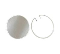 Fonowx Filtro de Café de Acero Inoxidable con Rejilla para Discos de Espresso, Filtro de Malla Metálica Reutilizable, Portafiltro, Cesta de Extracción, Apto, tal como se describe, 58.5 mm
