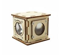 Fonowx Física Enseñanza Auxiliar Maqueta Óptica Ensamblaje Visual Observación Estructura Madera Juego Creativo Adecuado para Desarrollo Habilidades Proyectos Caseros, Visor Número 1