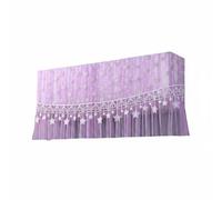 Fonowx Funda para Aire Acondicionado Cubierta Decorativa Cortina Protector Polvo Paraviento Lino Bordado Textura Firme Reduce Corriente Ajuste Envolvente, Color to 17, Starry Wall Full 92