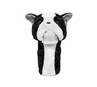 Fonowx Funda para Palo de Golf Cubierta Cabezal Cartoon Perro Suave Elástica Protección contra Golpes Lavable Práctica Adecuada para Campo Práctica Partidos Golf, BW Boston Perro