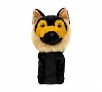 Fonowx Funda para Palo de Golf Cubierta Cabezal Cartoon Perro Suave Elástica Protección contra Golpes Lavable Práctica Adecuada para Campo Práctica Partidos Golf, Shiba Negro+Naranja