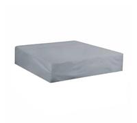 Fonowx Funda Protectora Exterior en Forma Cuadrada para Piscina y Muebles Cubierta Impermeable de Oxford con Capa Reflectante de Cierre con Cordón Adecuada para Patio Jardín, Gris, 207x207x30cm