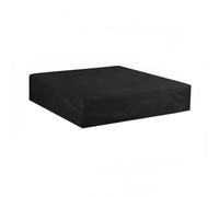Fonowx Funda Protectora Exterior en Forma Cuadrada para Piscina y Muebles Cubierta Impermeable de Oxford con Capa Reflectante de Cierre con Cordón Adecuada para Patio Jardín, Negro, 207x207x30cm