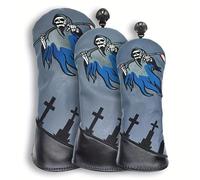 Fonowx Fundas Protectoras para Palos de Golf, Fundas Protectoras para Palos de Golf, Regalo Deportivo Divertido para Golfistas, Hombres Y Mujeres, Resistente, 3 Piezas