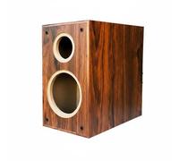 Fonowx Gabinete de Altavoz de Madera para Altavoces Cajón Acústico con Puerto de Envolvente para Proyecto de Audio Soporte para Configuración Personal Estudio Taller Dormitorio, Azufaifo