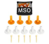 Fonowx Golf Tees Base Resistente Accesorio de Silicona Ligera para Prácticas Adecuado para Partidos Enseñanza Principiantes Campo de Golf, Blanco, tee de Links de Buey Blanco co