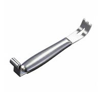 Fonowx Herramienta Multifunción Herramienta Automotriz Palanca Desmontadora Extractor de Grapas Removedor Inoxidable Cabezal Curvo Mango de Madera Adecuada, L
