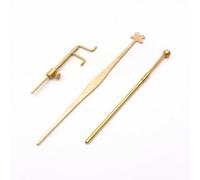 Fonowx Herramientas para Violín Juego Set Luthier Herramientas Reparación Kit Ajuste Componentes al Poste en Latón con Pinza Estable y Medidor Adecuado para, Herramienta Para Violonchelo