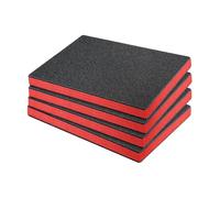 Fonowx Insertos de Espuma de 4 Piezas para Estuches Que Empacan Almohadillas de Espuma No Resbalones Y Láminas de Espuma EPE de Eslaza Roja Y Negro para El R, 46cmx30cmx2.5cm