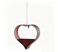 Fonowx Jardinera de Pared Corazón Macetero Colgante Soporte Mural Metálico Maceta Decorativa Hierro con Aspecto Envejecido y Estilo Moderno Romántico