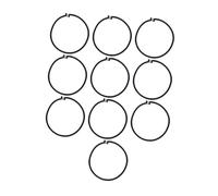 Fonowx Juego de 10 Bandas Elásticas para, Cuerdas Elásticas, Alta Durabilidad, Material de Látex, Accesorios, Resistencia, Estabilidad, Fácil Insta, Negro