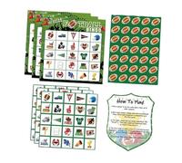 Fonowx Juego de Bingo con Temática de Fútbol. Juegos de Bingo Familiares. Tarjetas para Los Niños del Vecindario.