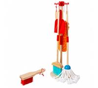 Fonowx Juguete Realista Set Limpieza Infantil Didáctico para Juegos Entre E Hijos, Rojo