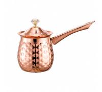 Fonowx Lecheera con Tapa y Asa Larga Ergonómica con Verdor Verdor Plaada Jarra Café Arsanal Asa y para Cocina, Oro