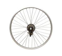Fonowx Llanta Trasera de Bicicleta con Rueda de, 26x13/8 con Rodamiento, Piñón Único Y Freno De Pinza