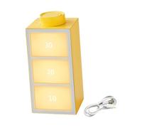 Fonowx Luz LED de de captación con Control de sonido RGB, luz ambiental de tres modos, lámpara de mesa recargable por USB, luz nocturna para decoración, Amarillo