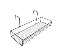 Fonowx Macetero Colgante para Cubículo de Oficina, Estante de Almacenamiento para Balcón, Organizador de Fácil Instalación para Jardín, Negro, Una Sola Capa