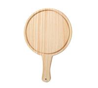 Fonowx Madera, Tabla de Madera, Tabla Resistente a Los Cortes con Asa, Placa de Madera para, 9 Pulgadas