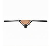Fonowx Manillar de Bicicleta Aluminio Aleación Diseño y Pulido Equilibrio Control Durabilidad Ergonómico Indicado para Recorridos y Aficionados Clásicos, Negro, Manillar Con Bolsa Triangular