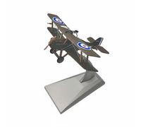 Fonowx Maqueta de Avión Biplano Coleccionable Modelo a Escala Miniatura Réplica Antigua Fundición de Aleación con Hélice y Tensores Detallados con Base de, British Se.5a