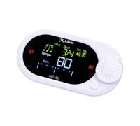 Fonowx Metrónomo Digital Vocal con de, Velocidad Ajustable, Generador de Tonos Multiusos para Violín Y Batería, Blanco