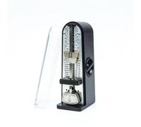 Fonowx Metrónomo Mecánico de Precisión con Ajuste Amplio de Tempo Accesorio Musical Fundamental Temporizador Manual y Dispositivo Mini Adecuado para Práctica Diaria Sesiones de Ensayo, Negro