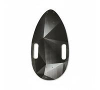 Fonowx Mini Skateboard Deck Tabla Compacta Teardrop Madera Arce Manijas Orificios de Ejes Superficie Pulida para Instalar Rápido Adecuado para, Color to 1, 44 Cm X 25 Cm