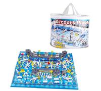 Fonowx Modelo de Aeropuerto con Simulación de Aeronaves. Escena de Aeropuerto. Juguetes de Aviones. Juego de Transporte de Aviones. Fabricado en PP. Apto Par, 200 Uds.