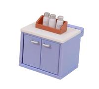 Fonowx Muebles de Cocina para Casa de Muñecas a Escala 1:12, Modelo de Mini Mostrador, Accesorios para, Juego de Simulación Realista para Y, Plataforma de Tanque de Sal