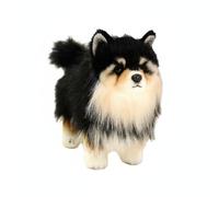 Fonowx Muñeco de Peluche Perro con Diseño Realista Relleno Almohadilla Tacto Apto para Niños Habitación Juvenil Días de Fiesta, 35 25cm, Sonriente