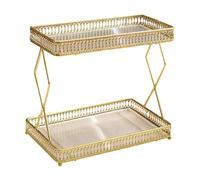 Fonowx Organizador de encimera de baño, organizador de maquillaje, estante de maquillaje multifuncional, estante de almacenamiento de escritorio para