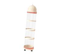 Fonowx Organizador de Juguetes de Peluche, Baúl Esquinero para Guardar Juguetes, Ideal para Sala de Estar, Balcón O Sala de Juegos, 4 Capas