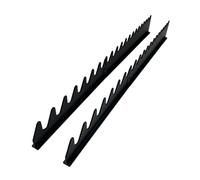 Fonowx Organizador de Llaves con Riel en Forma de V, Práctico Estante para Guardar Herramientas, Estante para Guardar Llaves, pantalón corto negro