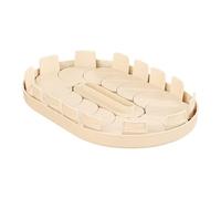 Fonowx Organizador Giratorio para Estante de Refrigerador, Bandeja de Almacenamiento Giratoria de PET Antideslizante para Ahorrar Espacio, Ideal para Organiz, Beige, tal como se describe