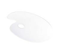 Fonowx Paleta de maquillaje Paleta cosmética Paleta de manicura Duradera Fácil de usar Paleta de mezcla de base transparente para mezclar base, 15CM