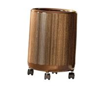 Fonowx Papelera/contenedor de Basura para Lavadero/cesta de Residuos con Imitación de de Madera, Fabricada en PP, Apta para Dormitorio, Cocina Y Estudi, tal como se describe, 12l 23cmx34cm