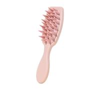 Fonowx Peine para el cabello, peine de limpieza profunda, todo tipo de cabello, peine alisador y masajeador, cepillo de champú para viajes, hogar, salón, Rosa