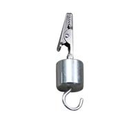 Fonowx Pinza de Manualidades Pinza Clip Abrazadera con Quijadas Dentadas y Muelle Peso Cilíndrico para Tensión Constante Adecuada para Cordonería Fabricación, 鳄鱼夹, 小号带钩子